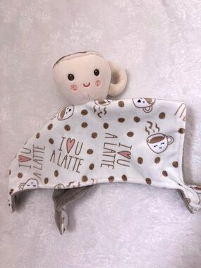 Coffee Latte Plush Lovey - Cream & Brown